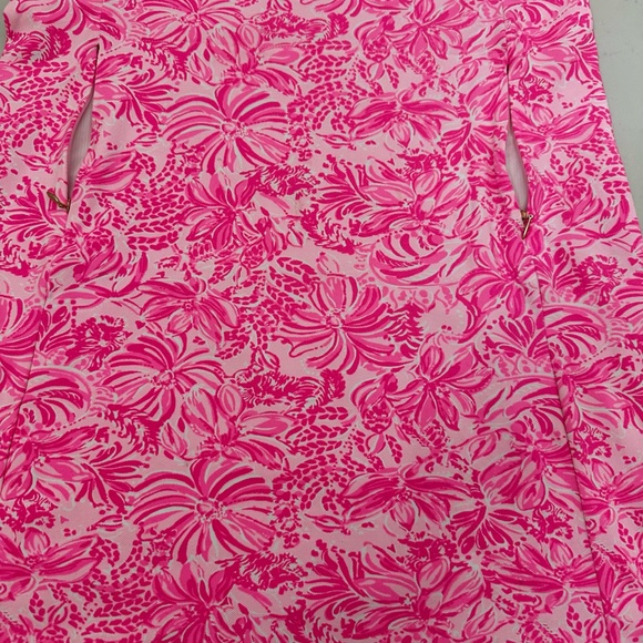 Lilly Pulitzer Dress with Short Pink Floral Mini Dress - Picture 6 of 10